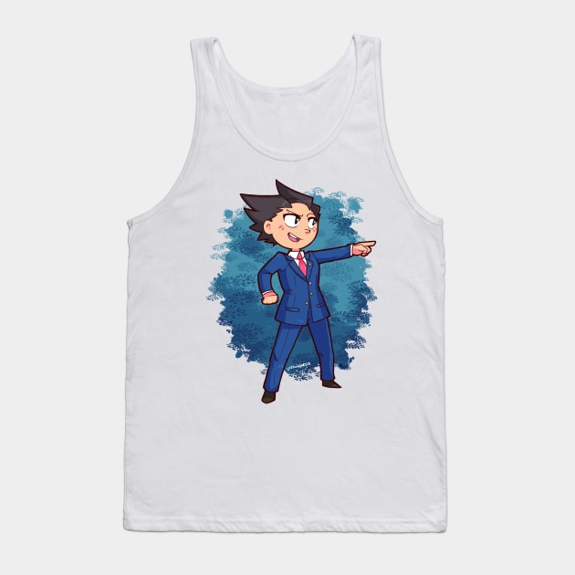 Phoenix Wright ~ Objection! Tank Top by LazyNinjartist